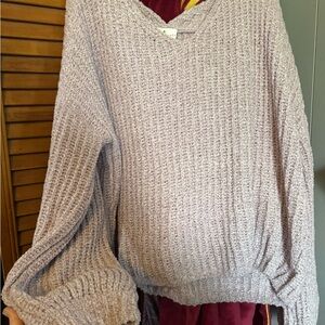 True Craft Lavender V-Neck Sweater